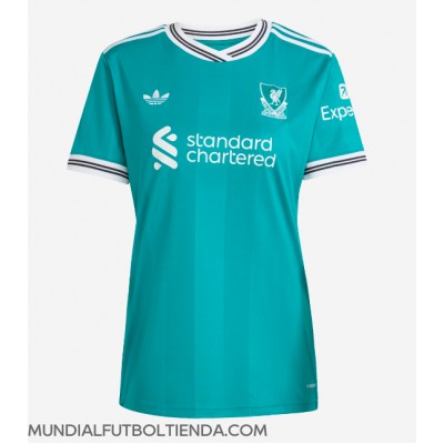 Camiseta Liverpool Mohamed Salah #11 Tercera Equipación Replica 2025-26 para mujer mangas cortas Camiseta Liverpool Mohamed Salah #11 Tercera Equipación Replica 2025-26 para mujer mangas cortas